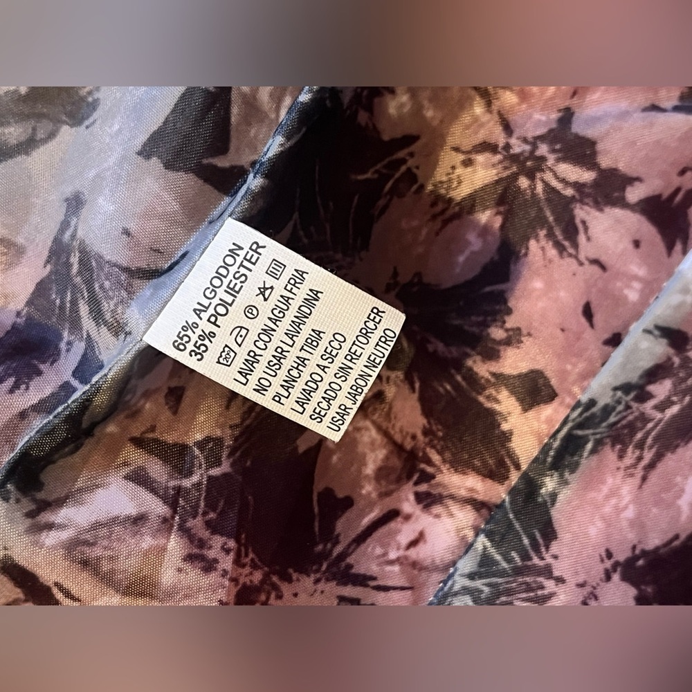 L’altra Moda Women's Red Blazer w Floral Interior and Rolled Cuff Size 42 - Picture 13 of 15